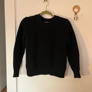 Everlane Texture Cotton Crew in Black Size XXS